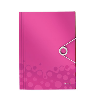 CARPETA SOLAPAS WOW LEITZ A4 FUCSIA REF: 45990023