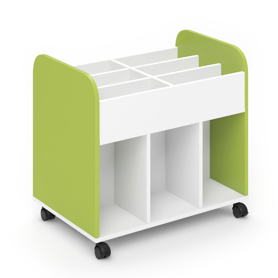 CARRO DE LIBRERIA ESCOLAR DE 84X56X78CM CON RUEDAS REF: 551-22  ***OFERTA***