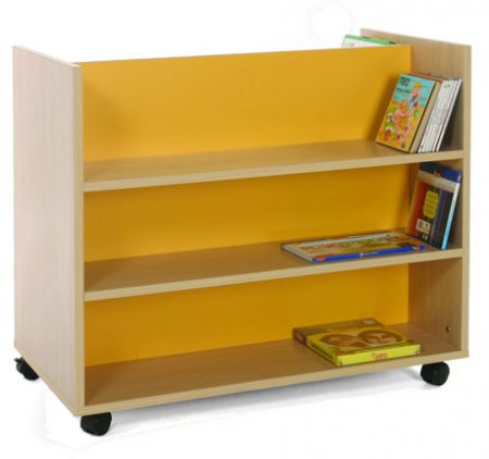 CARRO LIBRERIA DOBLE FRONTAL HAYA 90X50X79CM