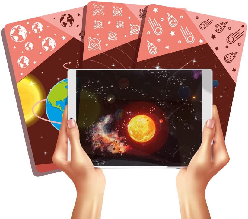 CARTAS EDUCATIVAS AR+ BODY PLANET EDUCATIVAS DEL ESPACIO CON REALIDAD AUMENTADA