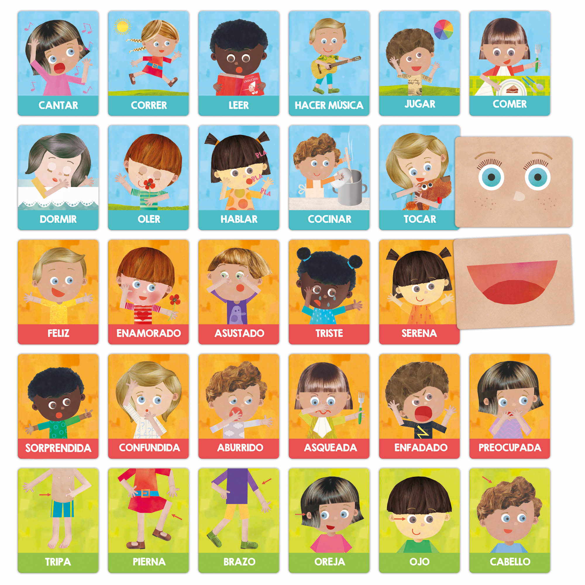 CARTAS EMOCIONES Y ACCIONES MONTESSORI HEADU REF: 130012137