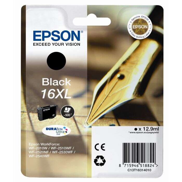 CARTCUCHO ORIGINAL Epson T1631 Negro Cartucho de Tinta Original - C13T16314012