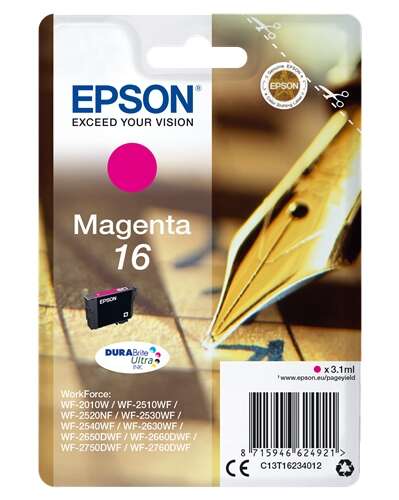 CARTUCHO  ORIGINAL Epson T1623 Magenta Cartucho de Tinta Original - C13T16234012