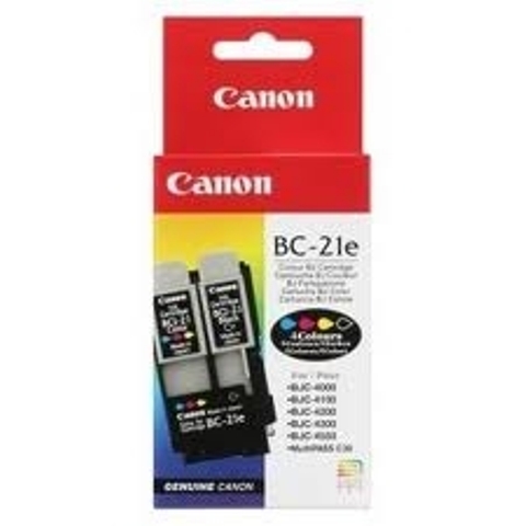 CARTUCHO CANON NEGRO Y COLOR BC21E