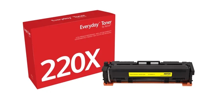 CARTUCHO COMPATIBLE   Xerox Everyday HP W2202X/W2202A Amarillo Cartucho de Toner Generico - Reemplaza 220X/220A