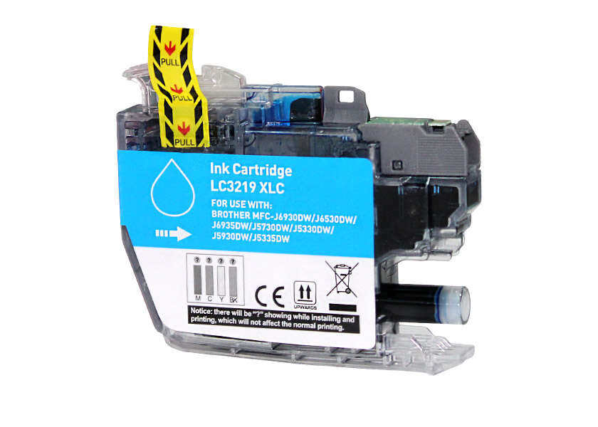 CARTUCHO COMPATIBLE Brother LC3219XL Cyan Cartucho de Tinta Generico - Reemplaza LC3219XLC