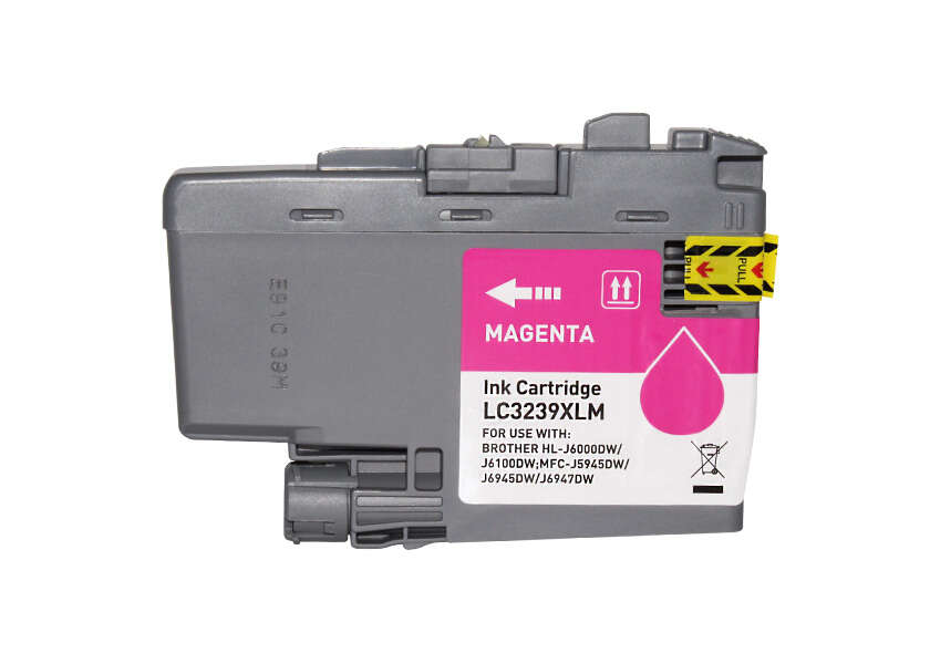CARTUCHO COMPATIBLE Brother LC3239XL Magenta Cartucho de Tinta Pigmentada Generico - Reemplaza LC3239XLM