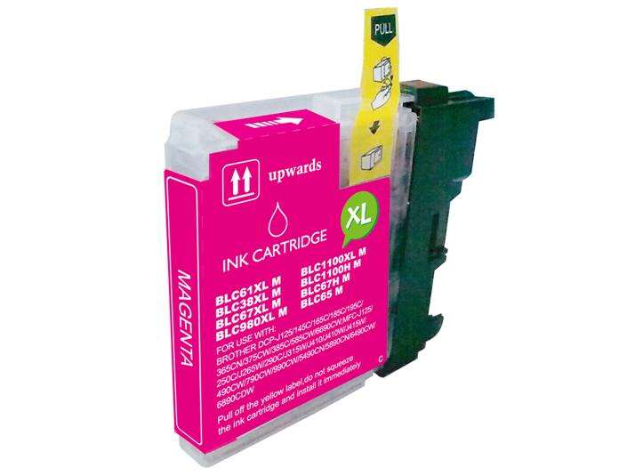 CARTUCHO COMPATIBLE Brother LC980XL/LC1100XL/LC985XL Magenta Cartucho de Tinta Generico - Reemplaza LC980M/LC1100M/LC985M