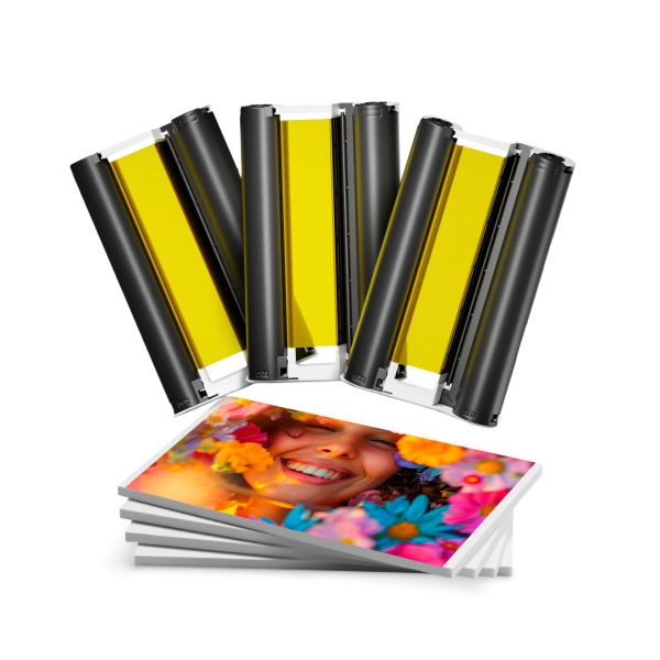 CARTUCHO COMPATIBLE Canon KP108IN Pack de Tinta Generico y 108 Hojas Papel Fotografico, 100x148 mm - Reemplaza 3115B001
