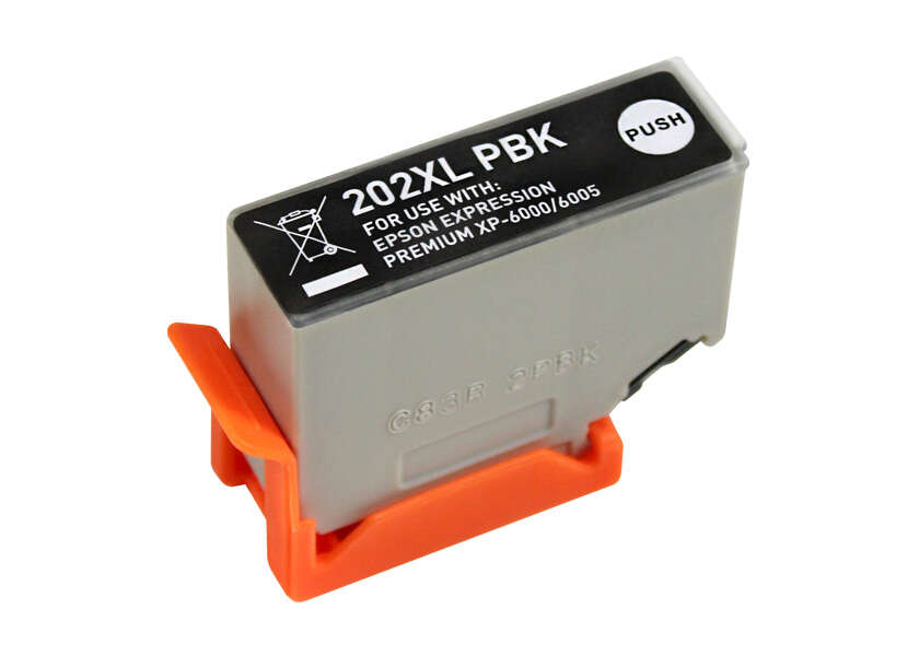 CARTUCHO COMPATIBLE Epson 202XL Negro Photo Cartucho de Tinta Generico - Reemplaza C13T02H14010/C13T02F14010