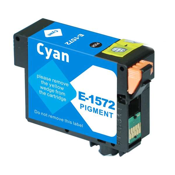 CARTUCHO COMPATIBLE Epson T1572 Cyan Cartucho de Tinta Pigmentada Generico - Reemplaza C13T15724010