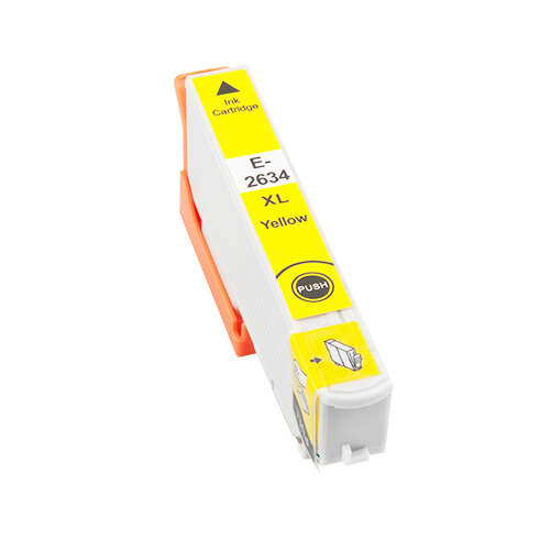 CARTUCHO COMPATIBLE Epson T2634/T2614 (26XL) Amarillo Cartucho de Tinta Generico - Reemplaza C13T26344012/C13T26144012