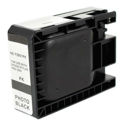 CARTUCHO COMPATIBLE Epson T5801 Negro Photo Cartucho de Tinta Pigmentada Generico - Reemplaza C13T580100