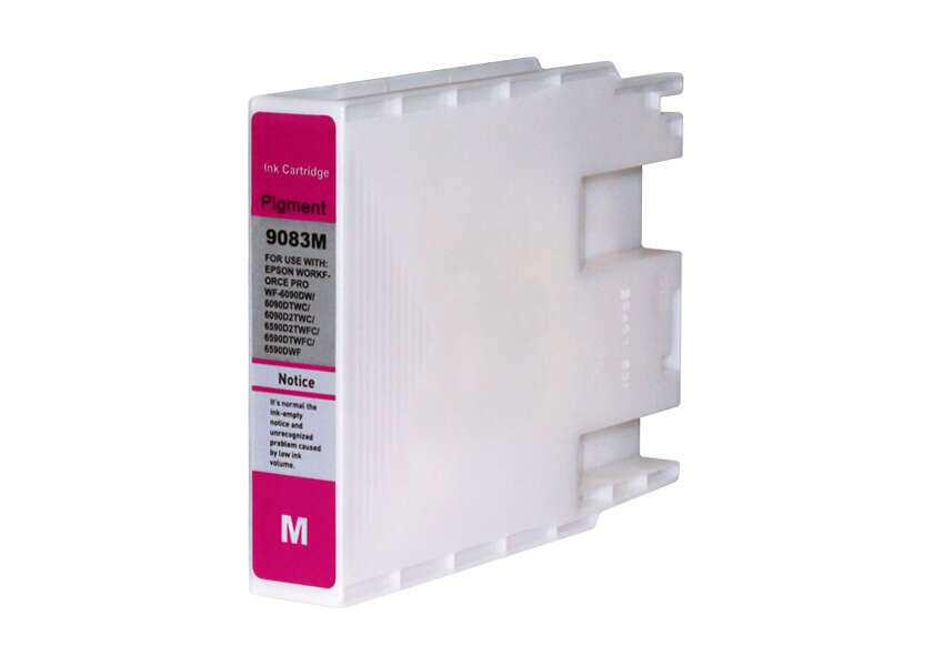 CARTUCHO COMPATIBLE Epson T9083 Magenta Cartucho de Tinta Pigmentada Generico - Reemplaza C13T908340