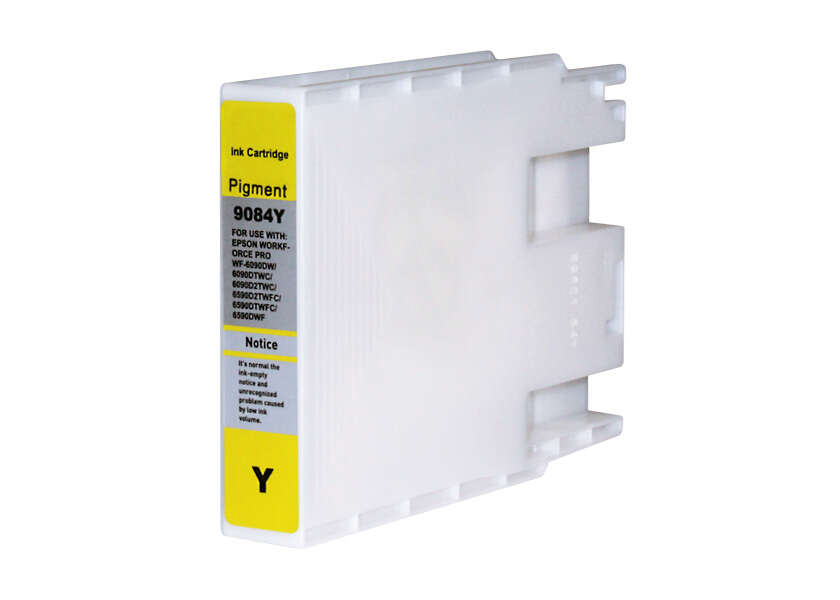 CARTUCHO COMPATIBLE Epson T9084 Amarillo Cartucho de Tinta Pigmentada Generico - Reemplaza C13T908440