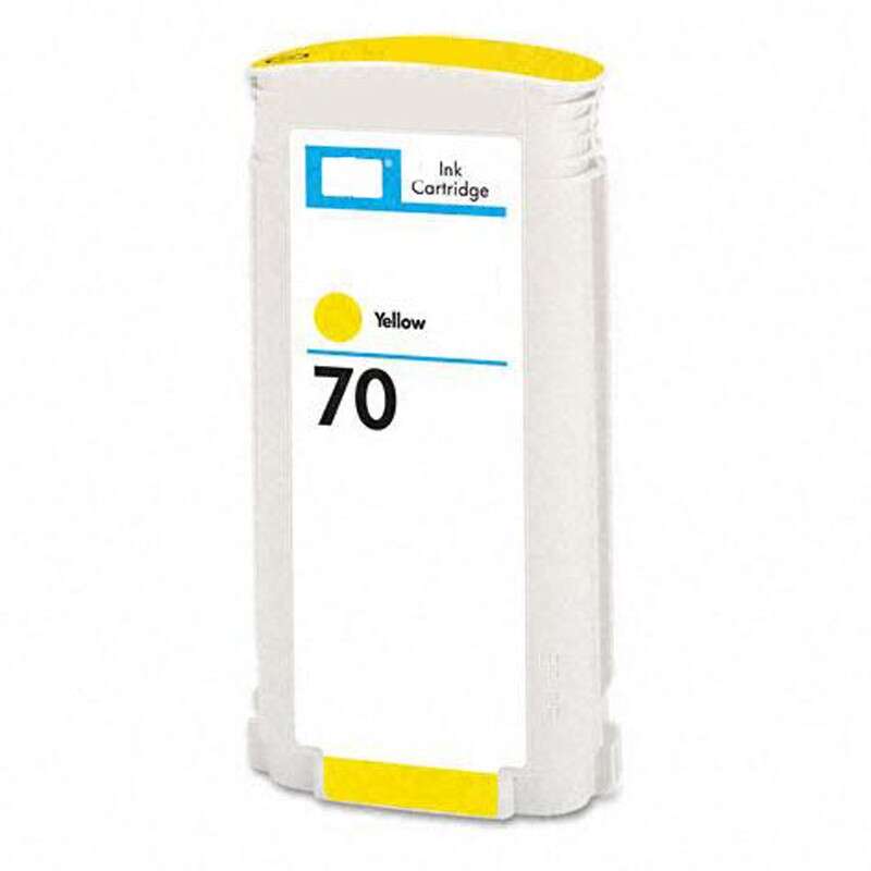CARTUCHO COMPATIBLE Generico HP 70 Amarillo Cartucho de Tinta Pigmentada - Reemplaza C9454A