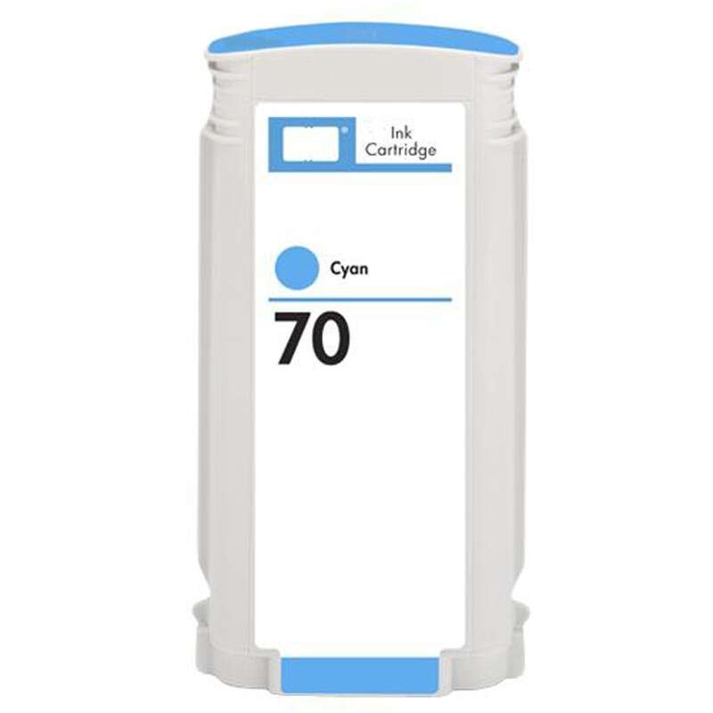 CARTUCHO COMPATIBLE Generico HP 70 Cyan Cartucho de Tinta Pigmentada - Reemplaza C9452A