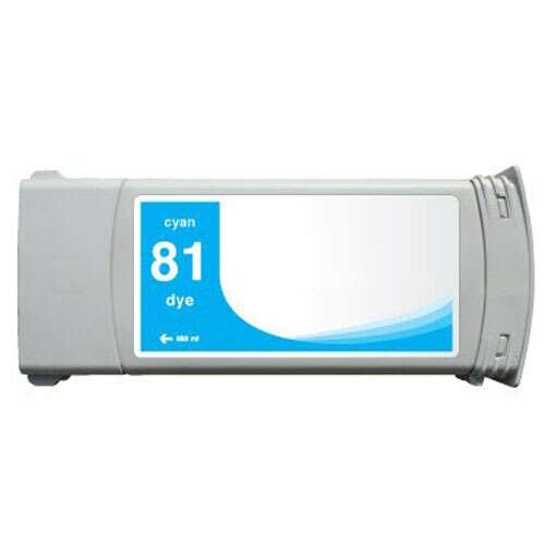 CARTUCHO COMPATIBLE Generico HP 81 Cyan Cartucho de Tinta - Reemplaza C4931A
