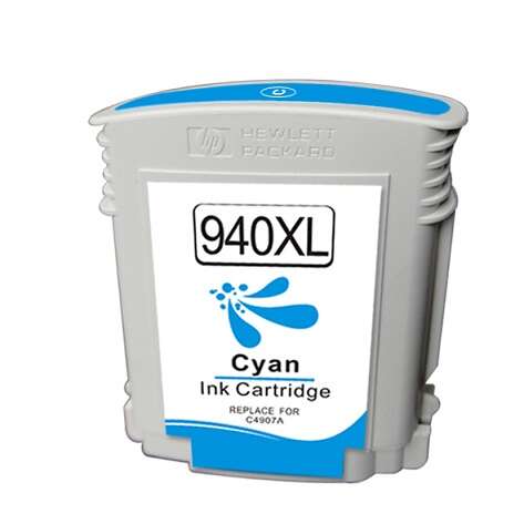 CARTUCHO COMPATIBLE Generico HP 940XL Cyan Cartucho de Tinta - Reemplaza C4907AE