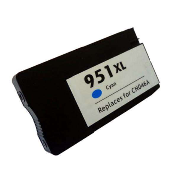 CARTUCHO COMPATIBLE Generico HP 951XL Cyan Cartucho de Tinta - Reemplaza CN046AE/CN050AE