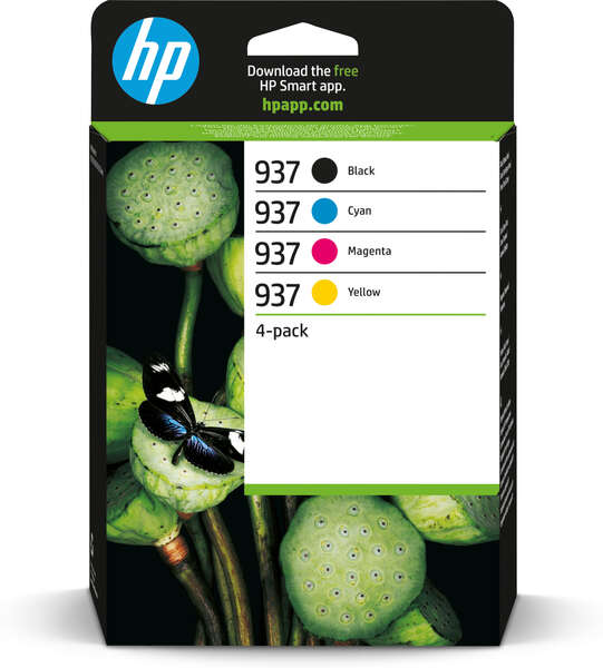 CARTUCHO COMPATIBLE HP 937 Pack de 4 Cartuchos de Tinta Originales - 6C400NE