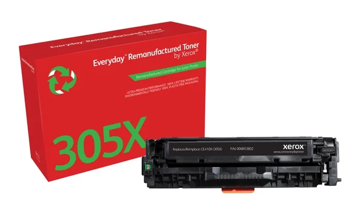CARTUCHO COMPATIBLE Xerox Everyday HP CE410X Negro Cartucho de Toner Remanufacturado - Reemplaza 305X