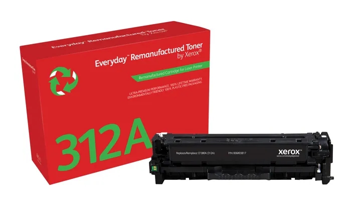 CARTUCHO COMPATIBLE Xerox Everyday HP CF380A Negro Cartucho de Toner Remanufacturado - Reemplaza 312A