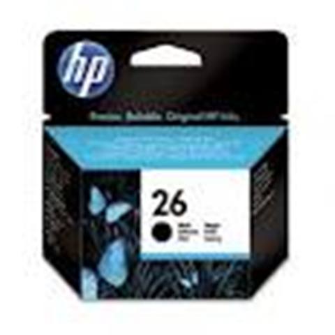 CARTUCHO HP Nº26 400/500/510 NEGRO 51626A