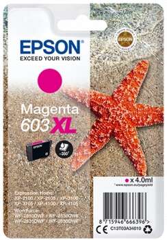 CARTUCHO ORIGINAL  Epson 603XL Magenta Cartucho de Tinta Original - C13T03A34010