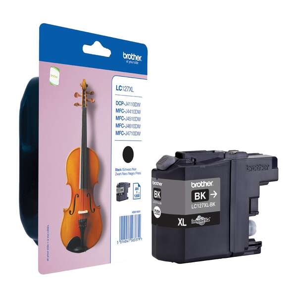 CARTUCHO ORIGINAL Brother LC127XL Negro Cartucho de Tinta Original - LC127XLBKBP