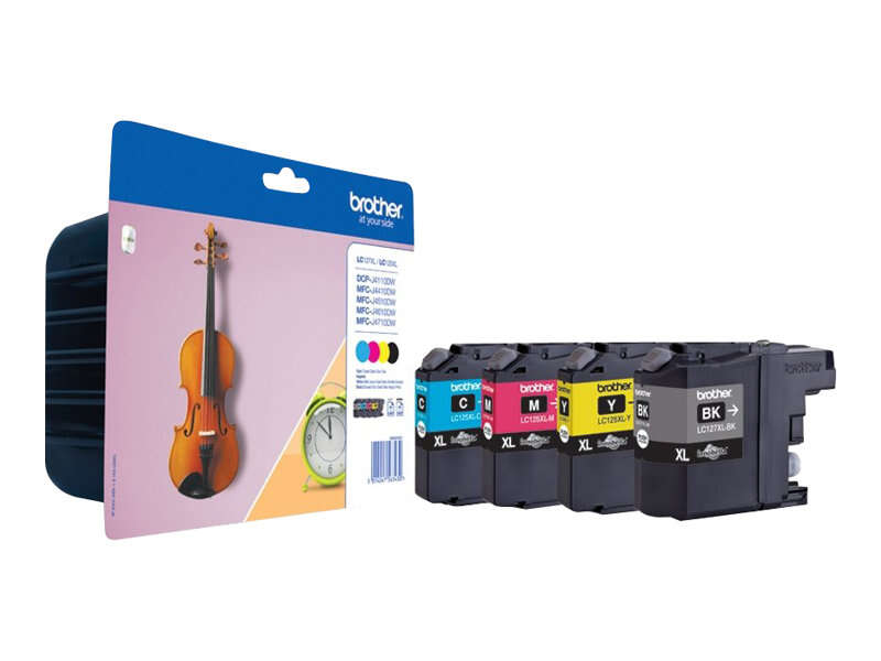 CARTUCHO ORIGINAL Brother LC127XL/LC125XL Pack de 4 Cartuchos de Tinta Originales - LC127XLVALBP