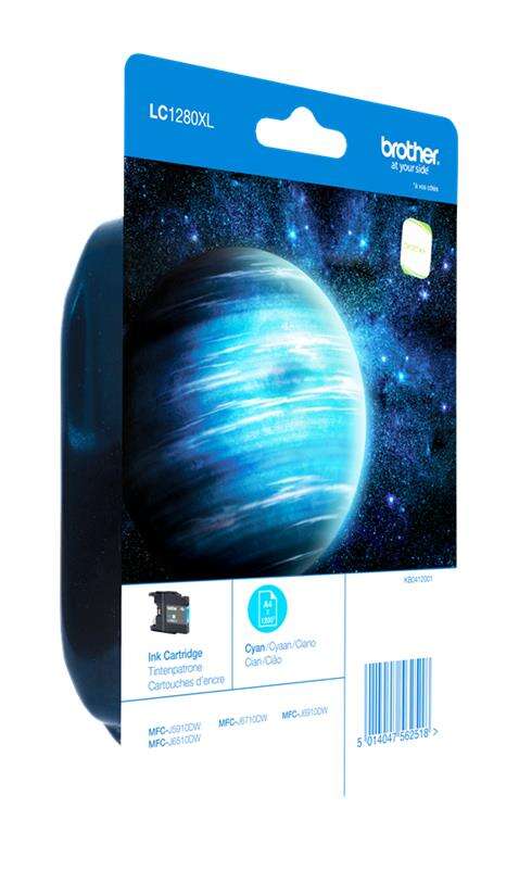 CARTUCHO ORIGINAL Brother LC1280XL Cyan Cartucho de Tinta Original - LC1280XLCBP