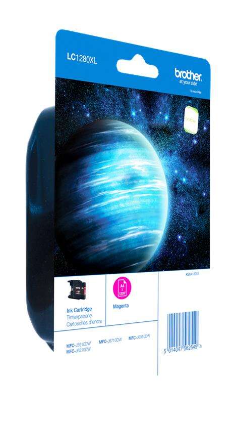 CARTUCHO ORIGINAL Brother LC1280XL Magenta Cartucho de Tinta Original - LC1280XLMBP