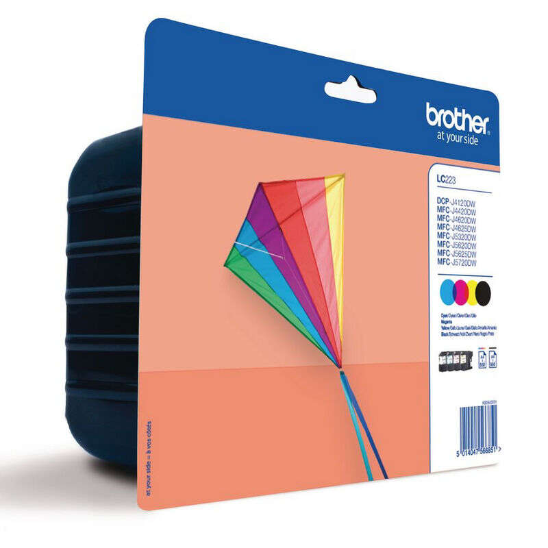 CARTUCHO ORIGINAL Brother LC223 Pack de 4 Cartuchos de Tinta Originales - LC223VALBP