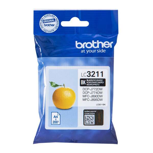 CARTUCHO ORIGINAL Brother LC3211 Negro Cartucho de Tinta Original - LC3211BK