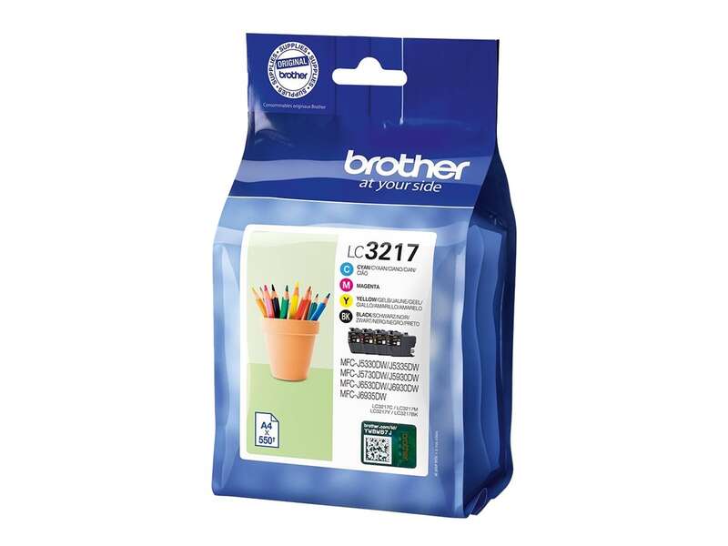 CARTUCHO ORIGINAL Brother LC3217 Pack de 4 Cartuchos de Tinta Originales - LC3217VAL