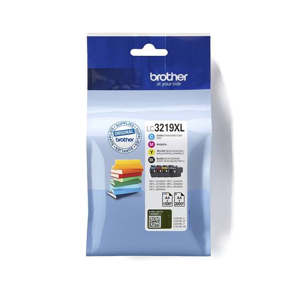CARTUCHO ORIGINAL Brother LC3219XL Pack de 4 Cartuchos de Tinta Originales - LC3219XLVAL