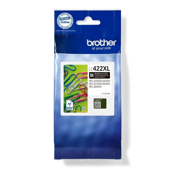 CARTUCHO ORIGINAL Brother LC422XL Negro Cartucho de Tinta Original - LC422XLBK