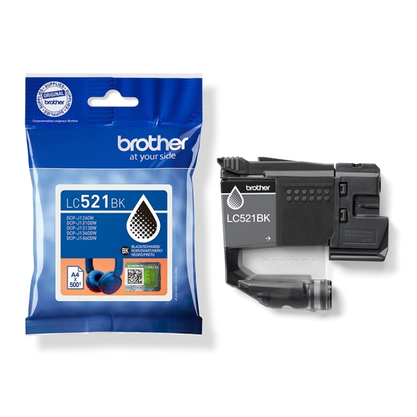 CARTUCHO ORIGINAL Brother LC521 Negro Cartucho de Tinta Original - LC521BK