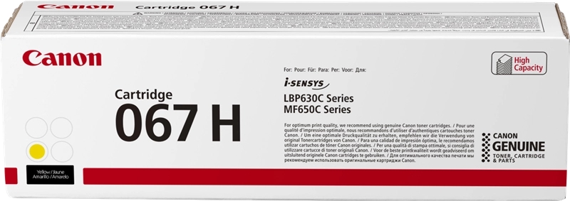 CARTUCHO ORIGINAL Canon 067H Amarillo Cartucho de Toner Original - 5103C002