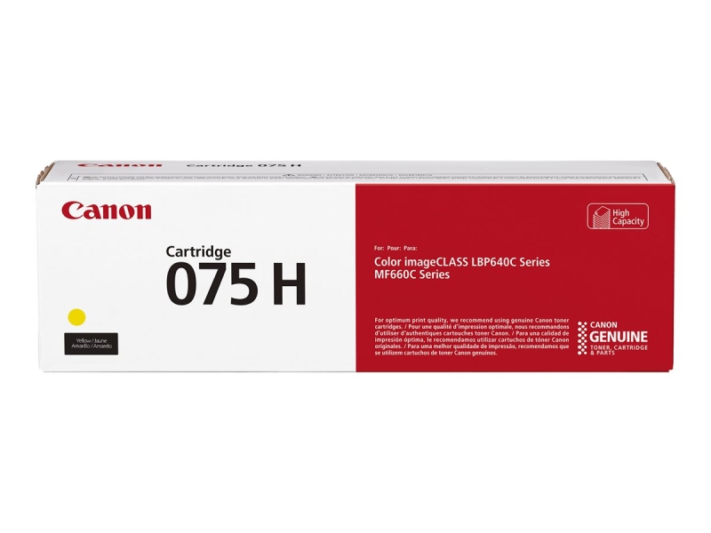 CARTUCHO ORIGINAL Canon 075H Amarillo Cartucho de Toner Original - 6366C002