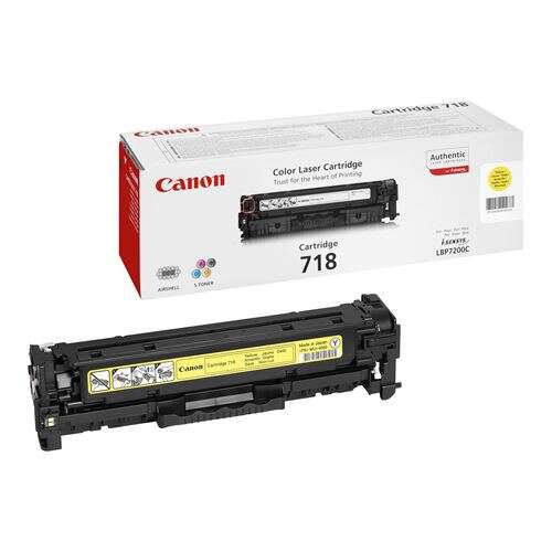 CARTUCHO ORIGINAL Canon 718 Amarillo Cartucho de Toner Original - 2659B002/2659B014