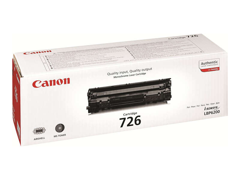 CARTUCHO ORIGINAL Canon 726 Negro Cartucho de Toner Original - 3483B002
