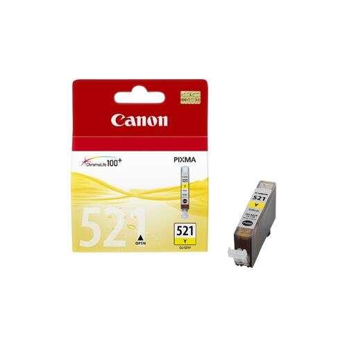 CARTUCHO ORIGINAL Canon CLI521 Amarillo Cartucho de Tinta Original - 2936B001