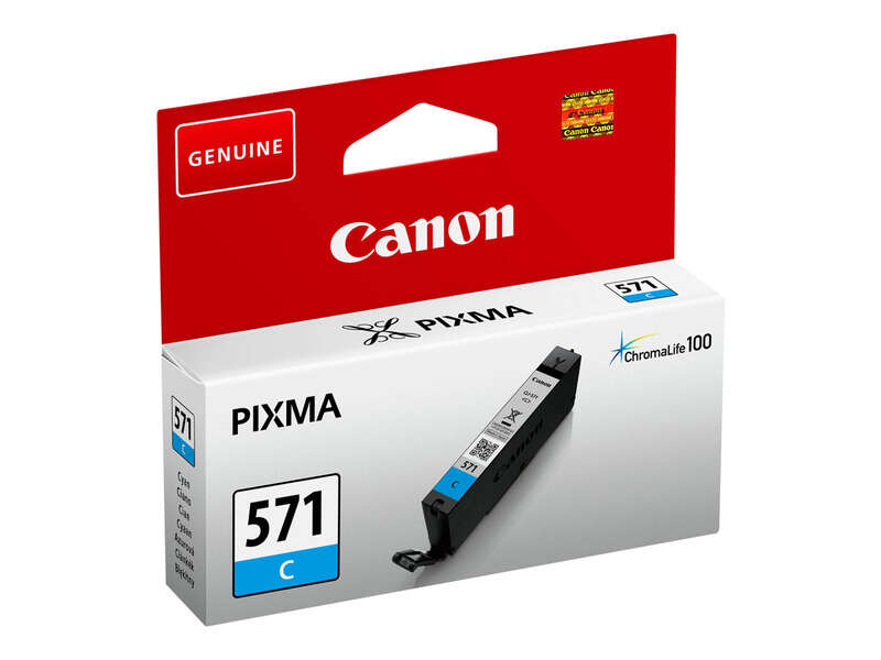 CARTUCHO ORIGINAL Canon CLI571 Cyan Cartucho de Tinta Original - 0386C001