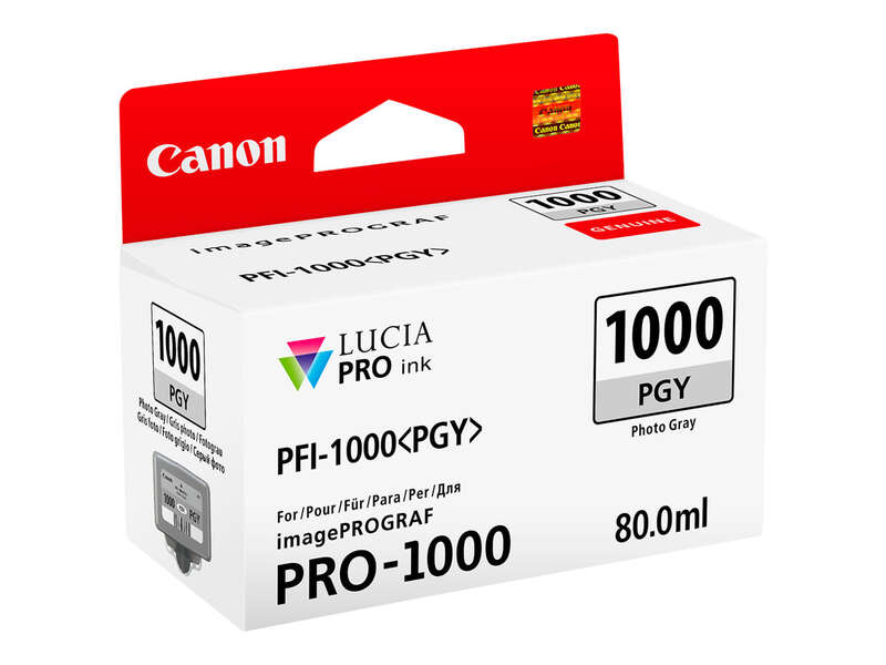 CARTUCHO ORIGINAL Canon PFI1000 Gris Photo Cartucho de Tinta Original - PFI1000PGY/0553C001