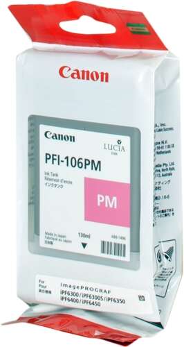 CARTUCHO ORIGINAL Canon PFI106 Magenta Photo Cartucho de Tinta Original - PFI106MC/6626B001
