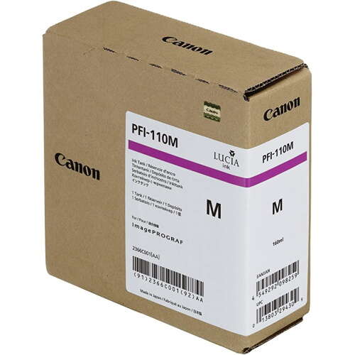 CARTUCHO ORIGINAL Canon PFI110 Magenta Cartucho de Tinta Original - 2366C001