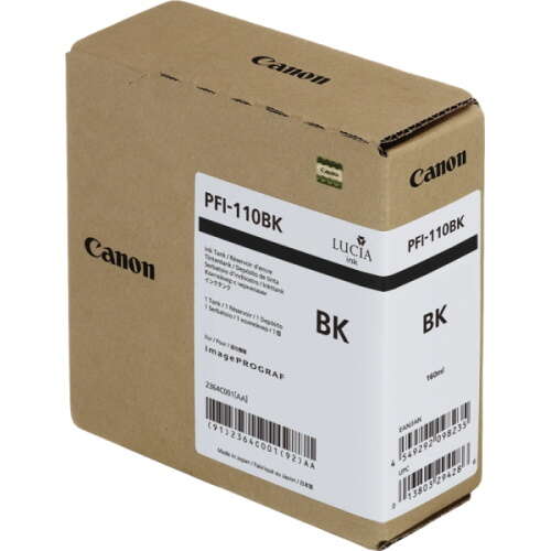 CARTUCHO ORIGINAL Canon PFI110 Negro Cartucho de Tinta Original - 2364C001