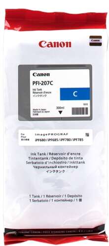 CARTUCHO ORIGINAL Canon PFI207 Cyan Cartucho de Tinta Original - PFI207C/8790B001